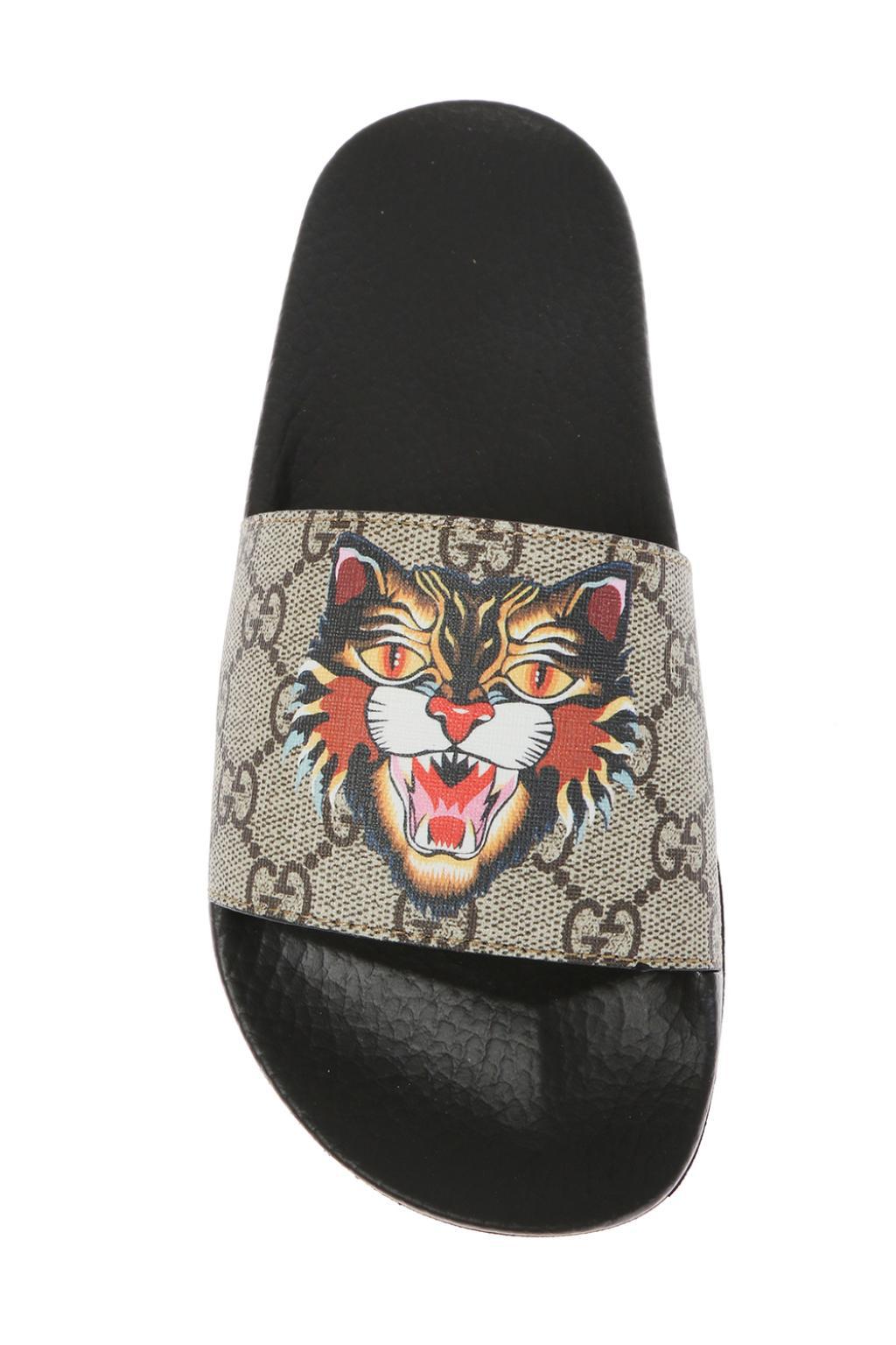 tiger gucci flip flops