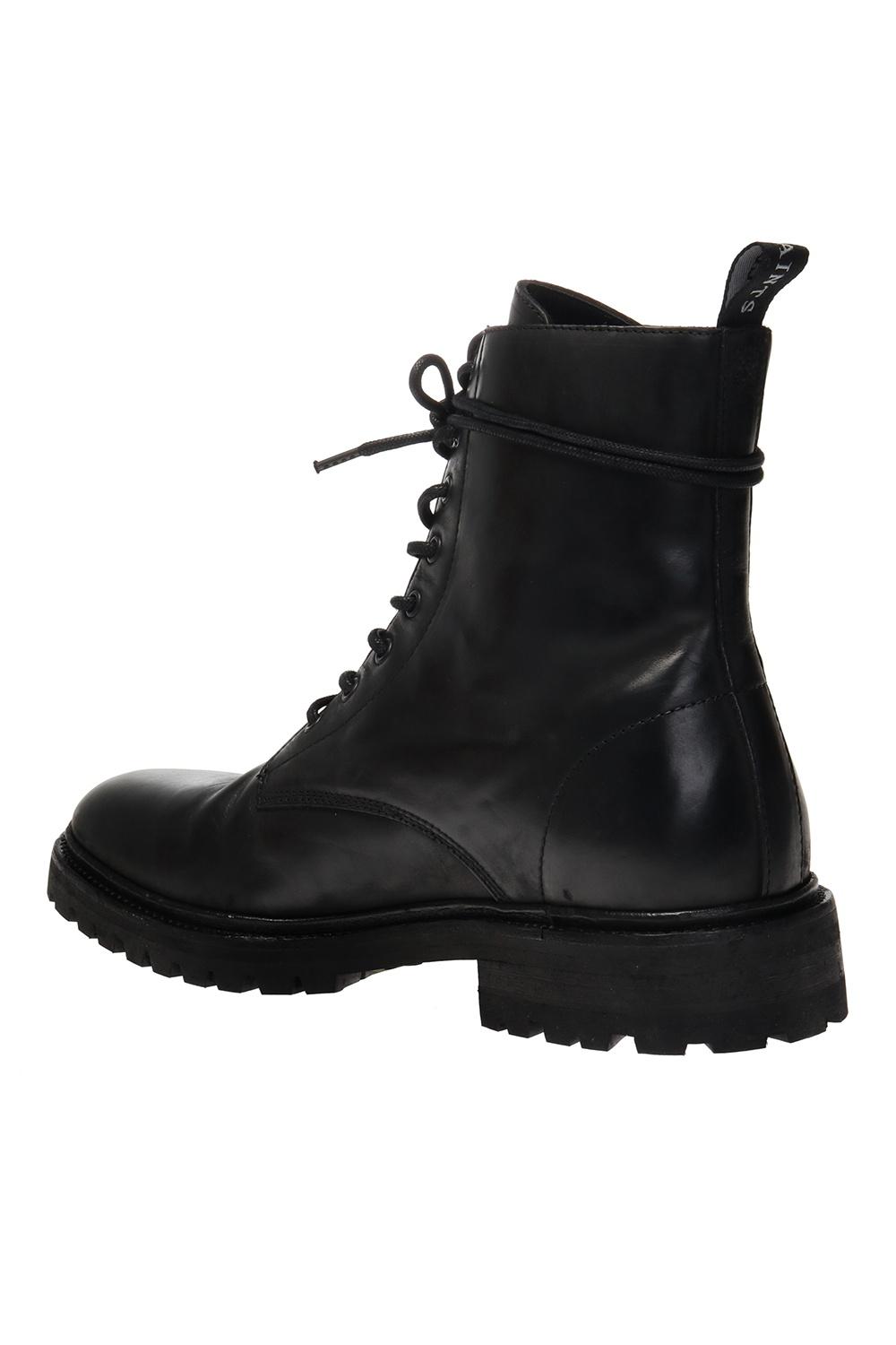 AllSaints Leather 'tobias' Boots in Black for Men | Lyst