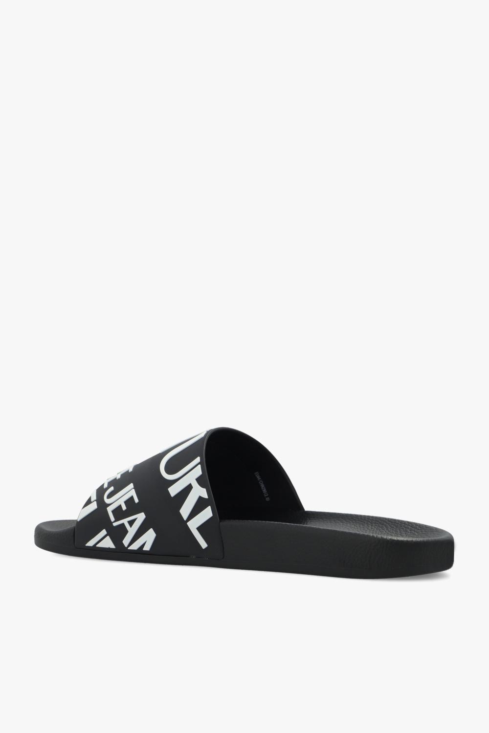 Versace Jeans Couture Slides With Logo in Black for Men | Lyst
