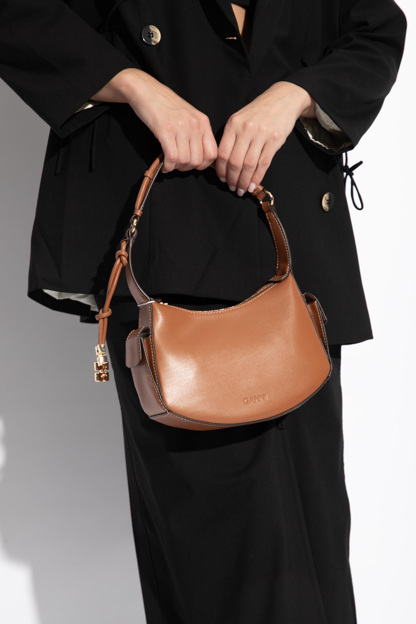 ganni-BROWN-swing-Shoulder-Bag