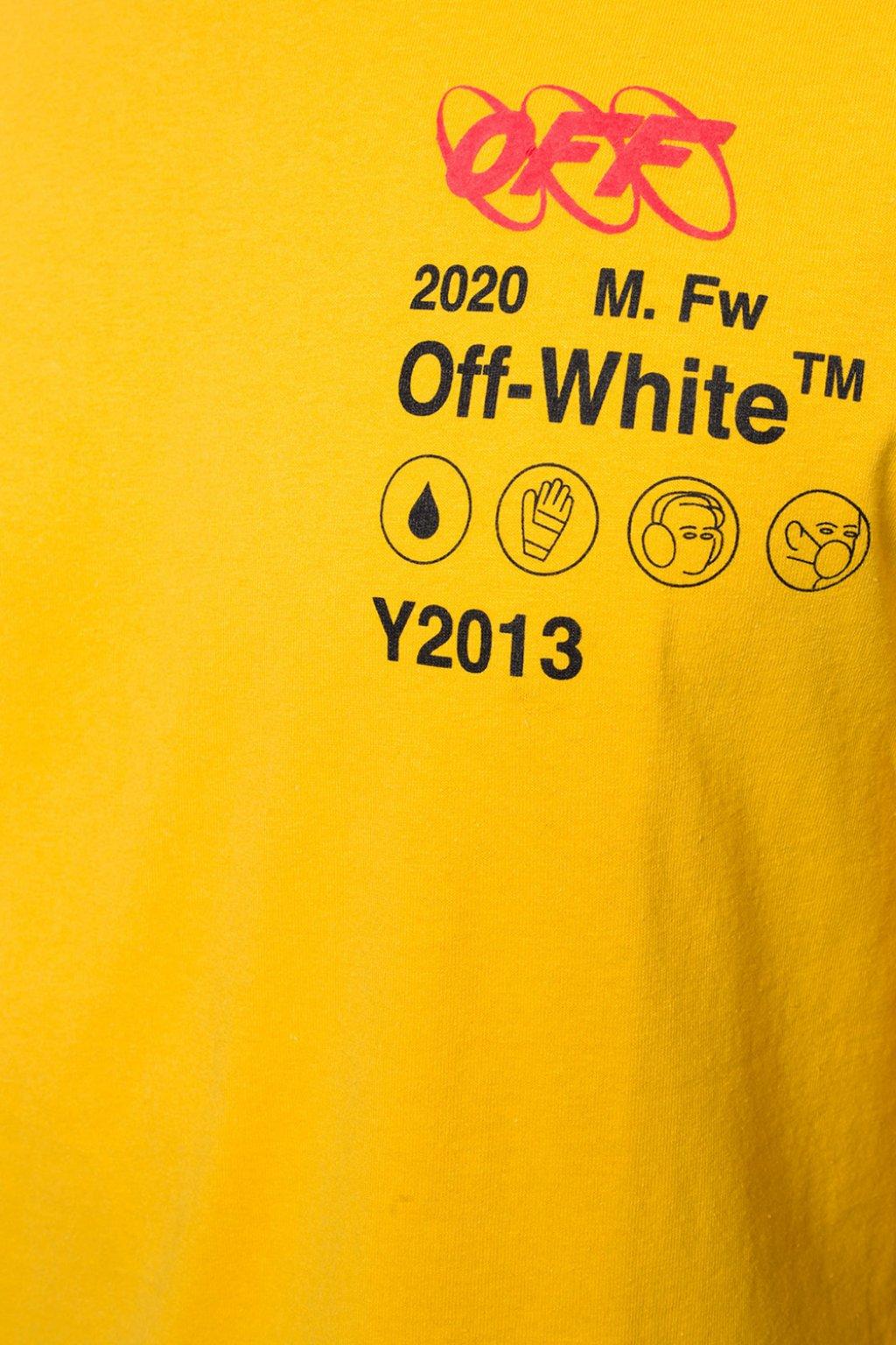 OFF-WHITE Industrial Y013 T-Shirt Ｔシャツ OFF-WHITE Industrial Y013 T-Shirt Yellow/Multicolor Men's