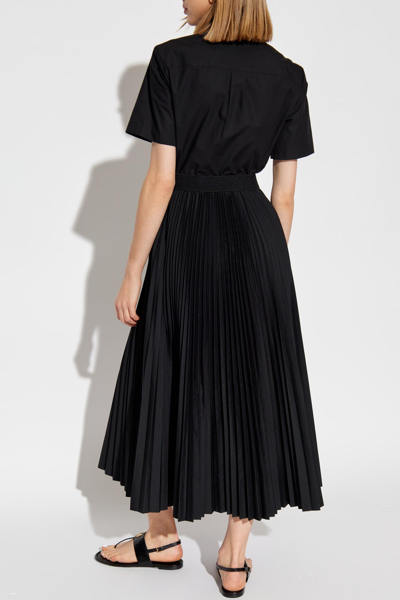 pleated plus size dress Plus Size Casual Gradient Color Pleated Short Sleeve High Waist Midi Dress