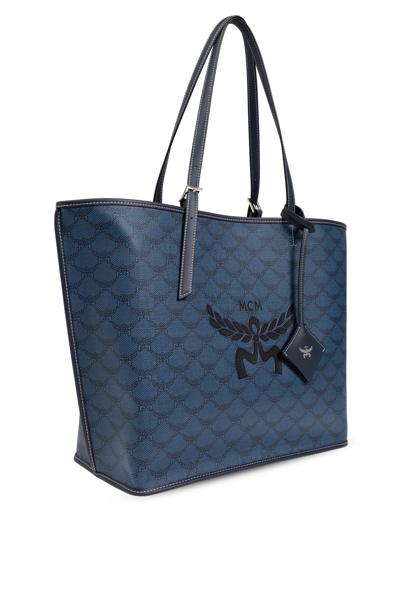 Mcm tote blue shop