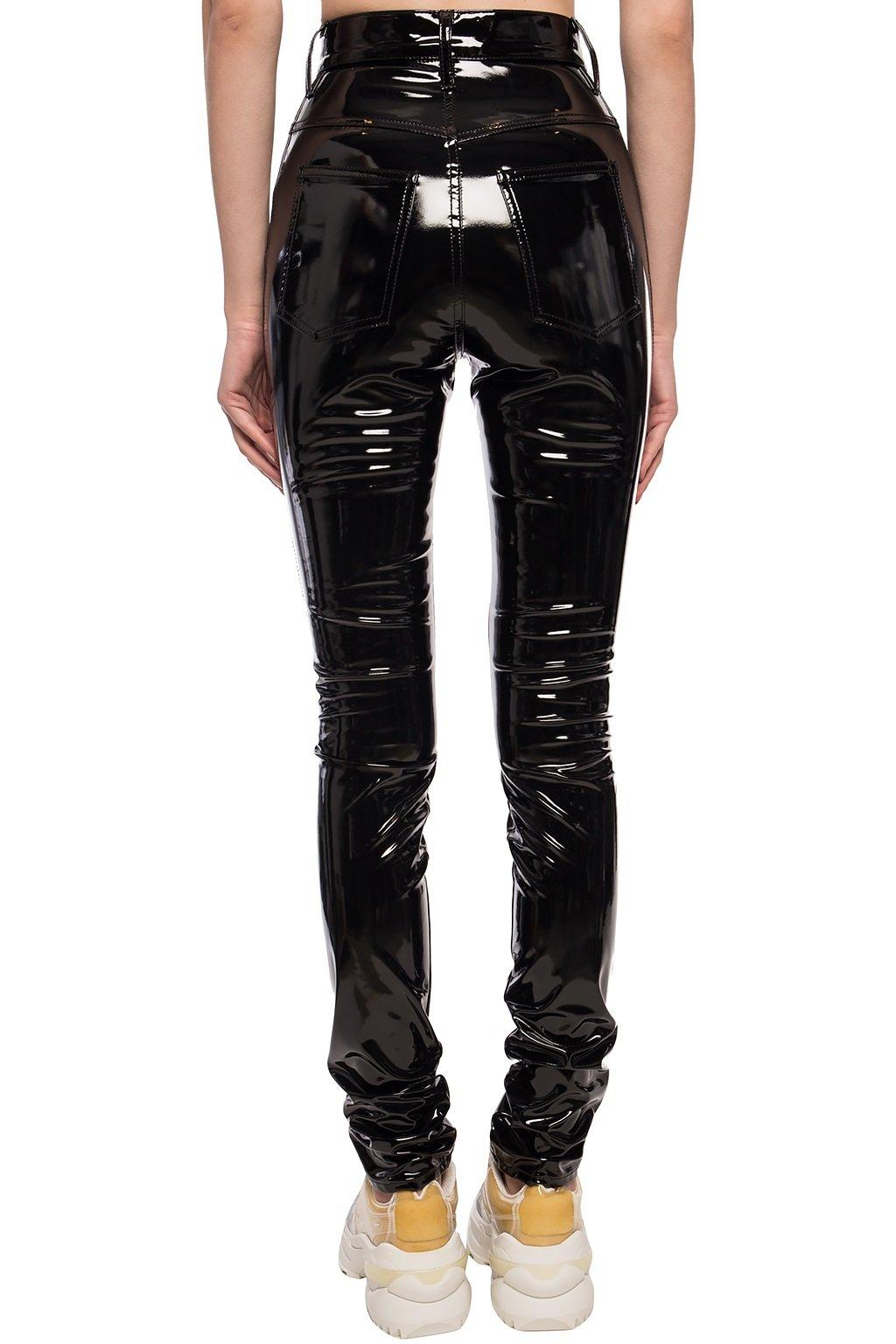 Maison Margiela High-waisted Latex Trousers Black | Lyst