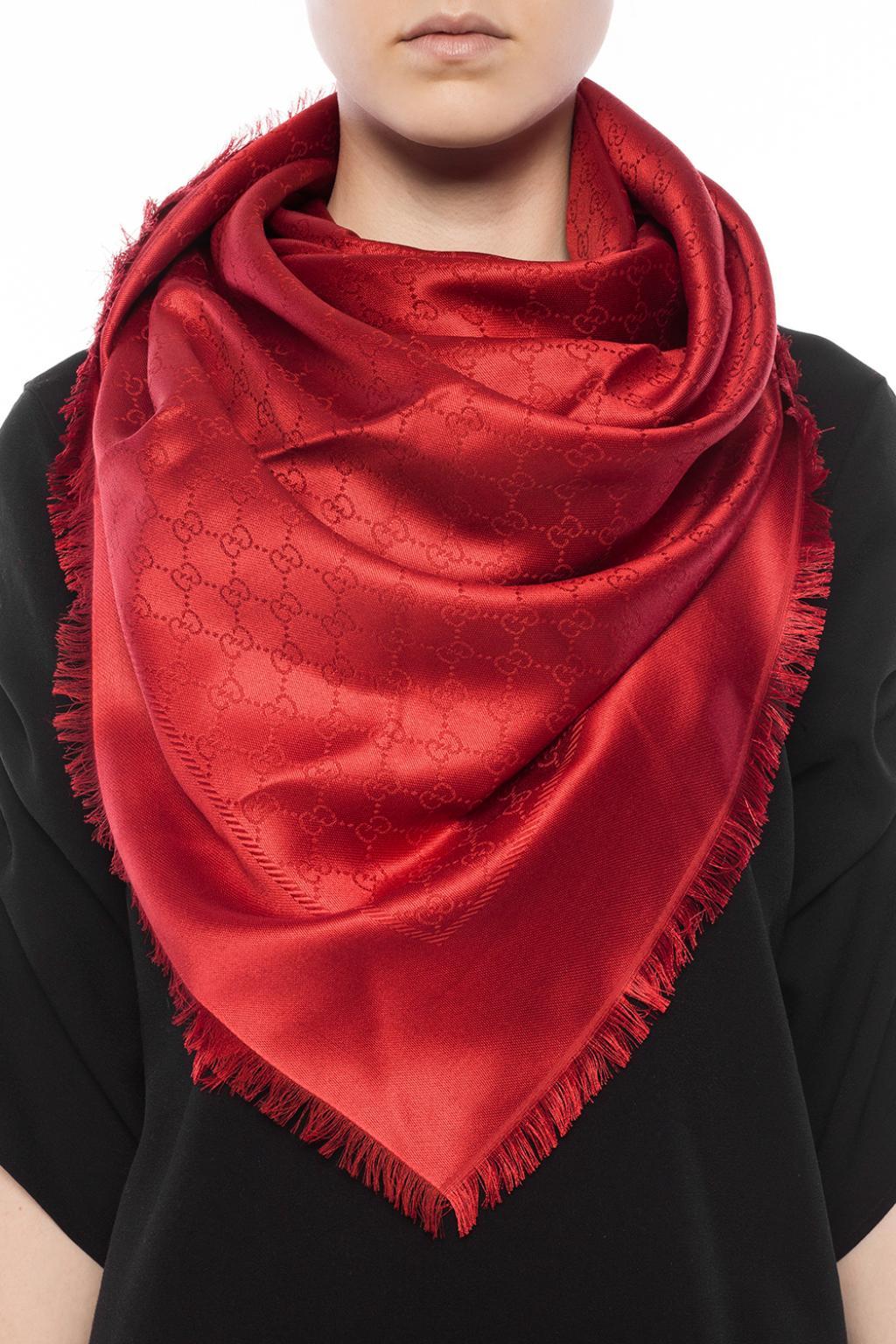 red gucci scarf