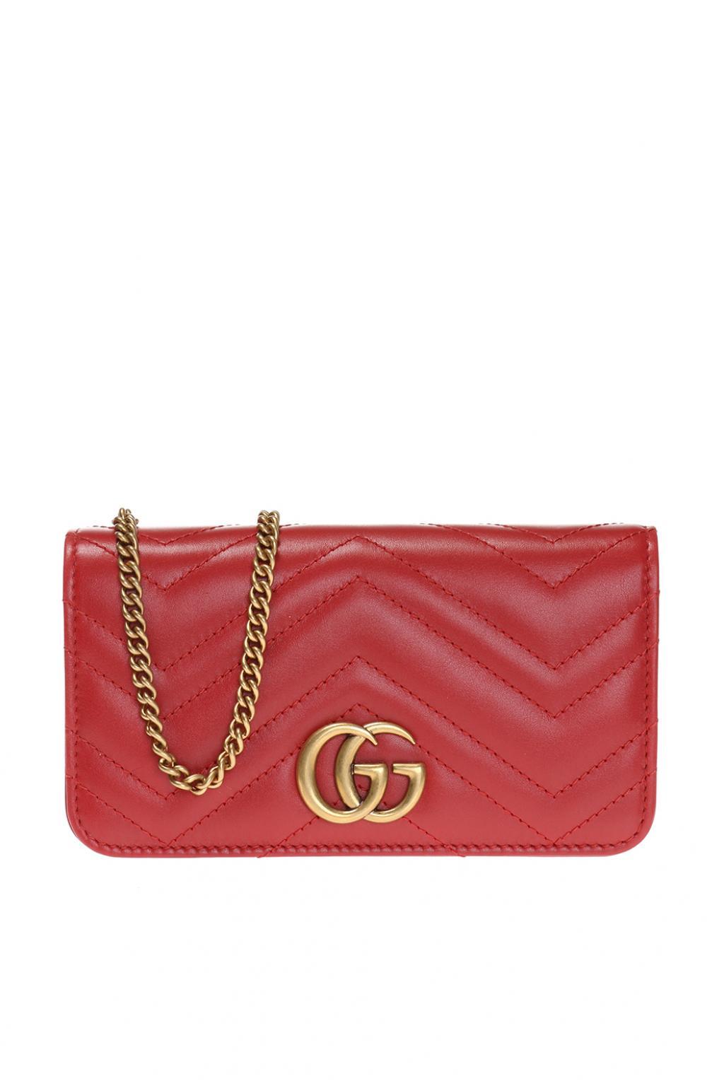 Gucci Marmont Shoulder Bag Red | semashow.com