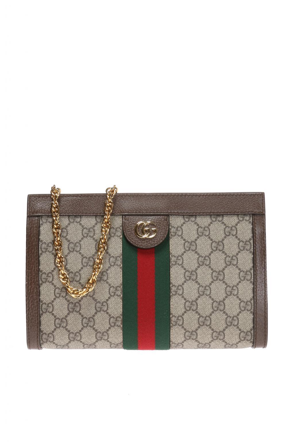 gucci linea dragoni gg supreme canvas small shoulder bag