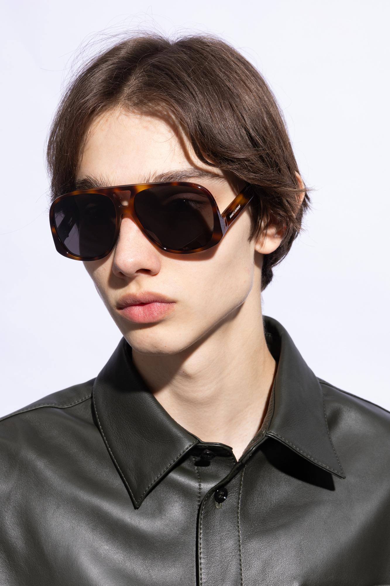 NWT Saint Laurent Solace Sunglasses Saint Laurent Solace Acetate Aviator Sunglasses - Bergdorf  main image 4