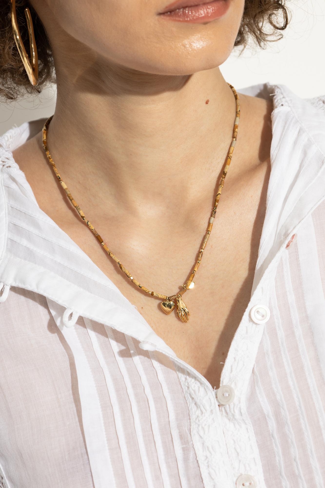 ネックレス・ペンダント Isabel Marant Casablanca Necklace ISABEL MARANT Casablanca Beaded Necklace | Gold | FARFETCH JO