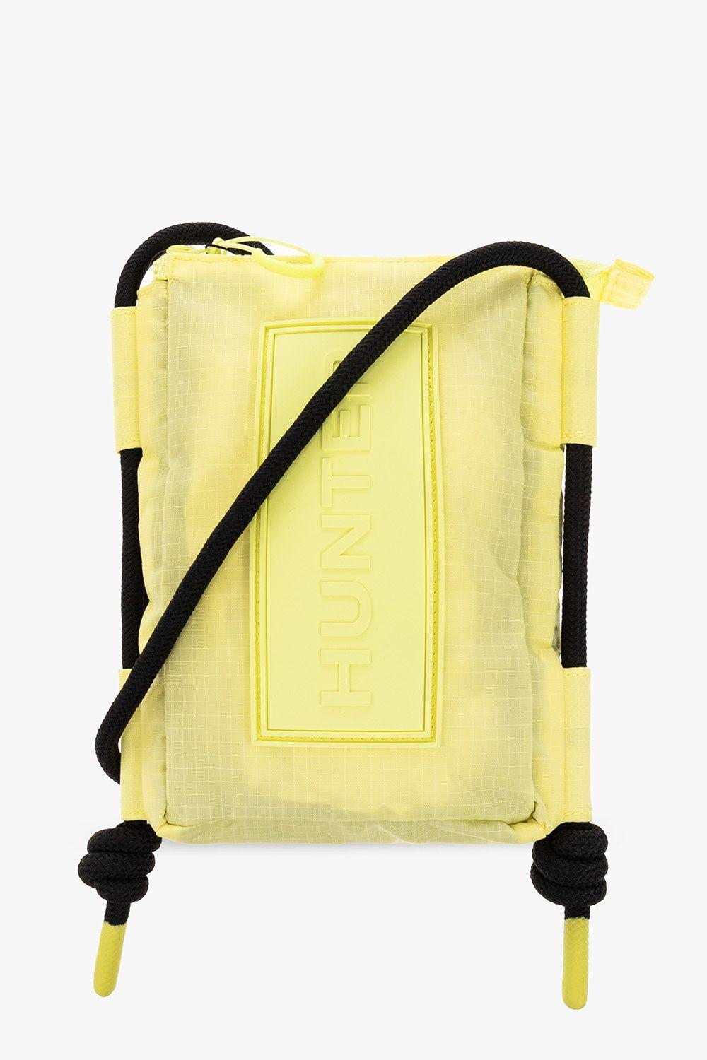 HUNTER Shoulder Bag With Logo in Yellow Lyst
