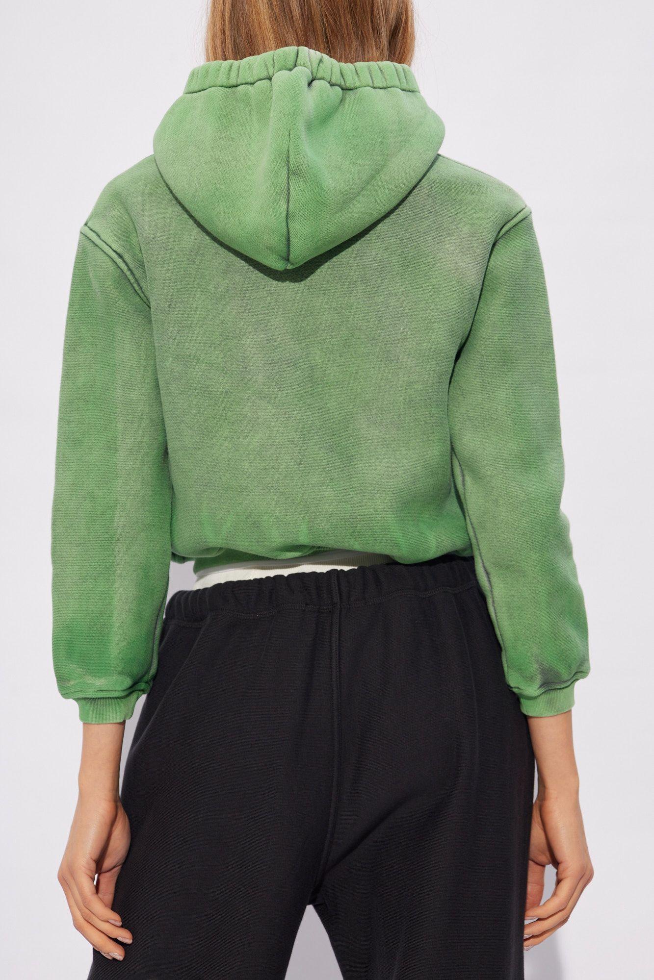 Alexander Wang Hoodie With Logo, in Green | Lyst