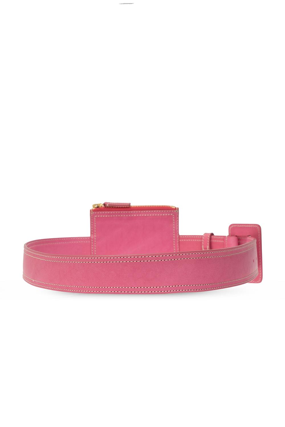 Jacquemus Leather 'la Ceinture Carree' Belt Bag in Pink - Lyst