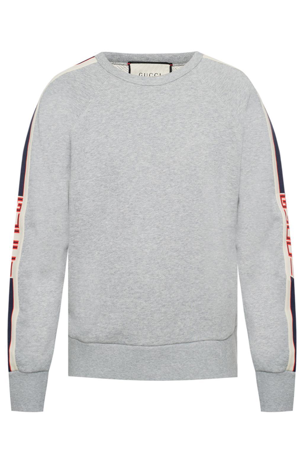Gucci Crewneck Sweatshirt in Gray for Men | Lyst