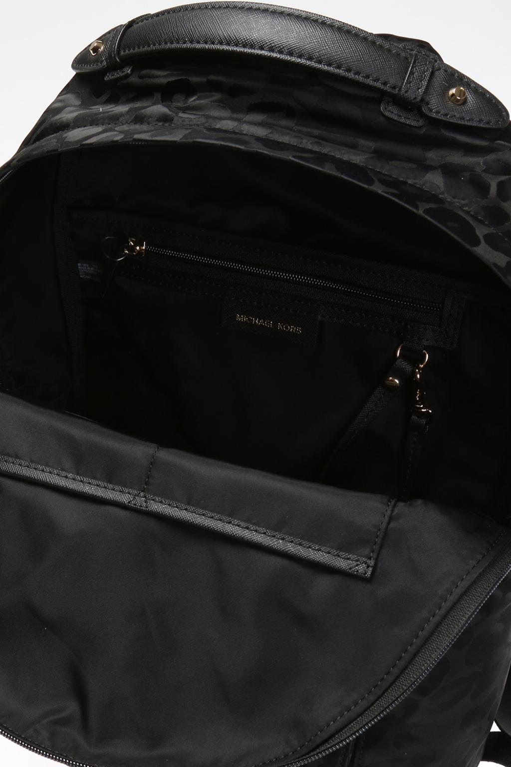 leopard print michael kors backpack