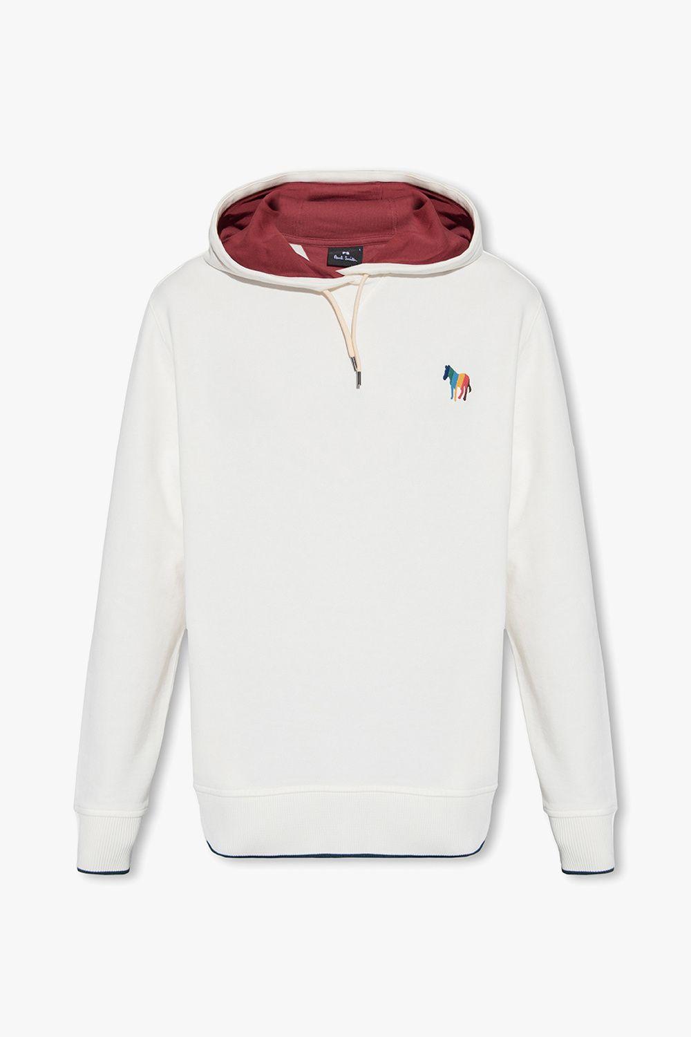 PS by Paul Smith Hoodie With Zebra Motif in White for Men | Lyst