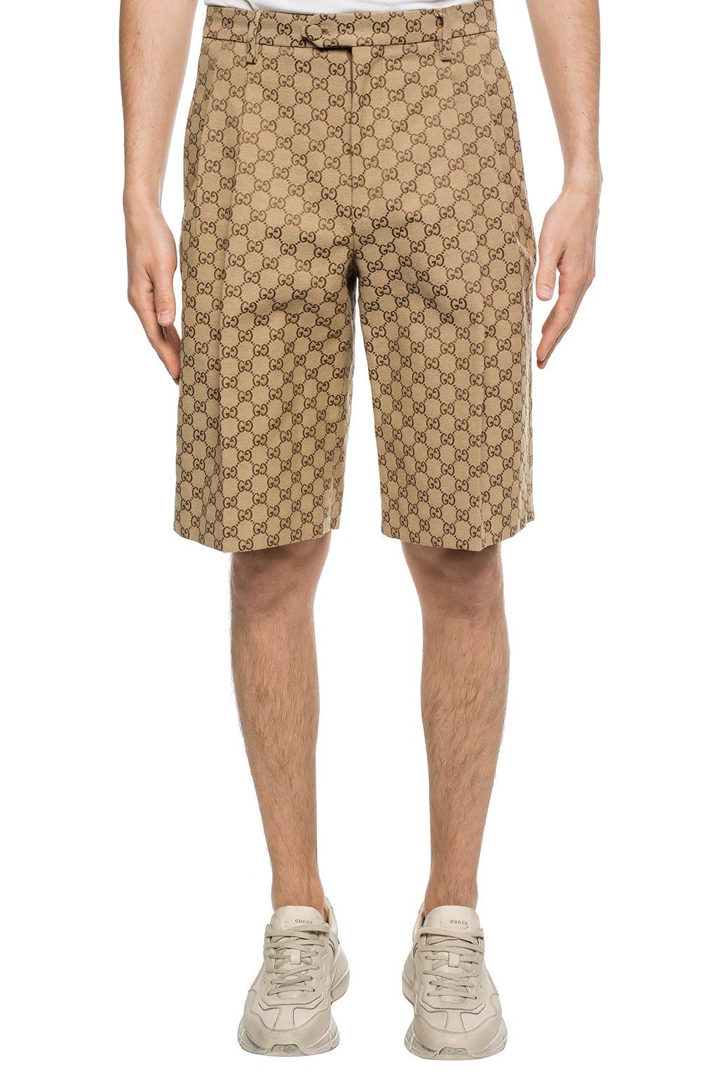 Gucci Gg Canvas Shorts in Natural for Men | Lyst