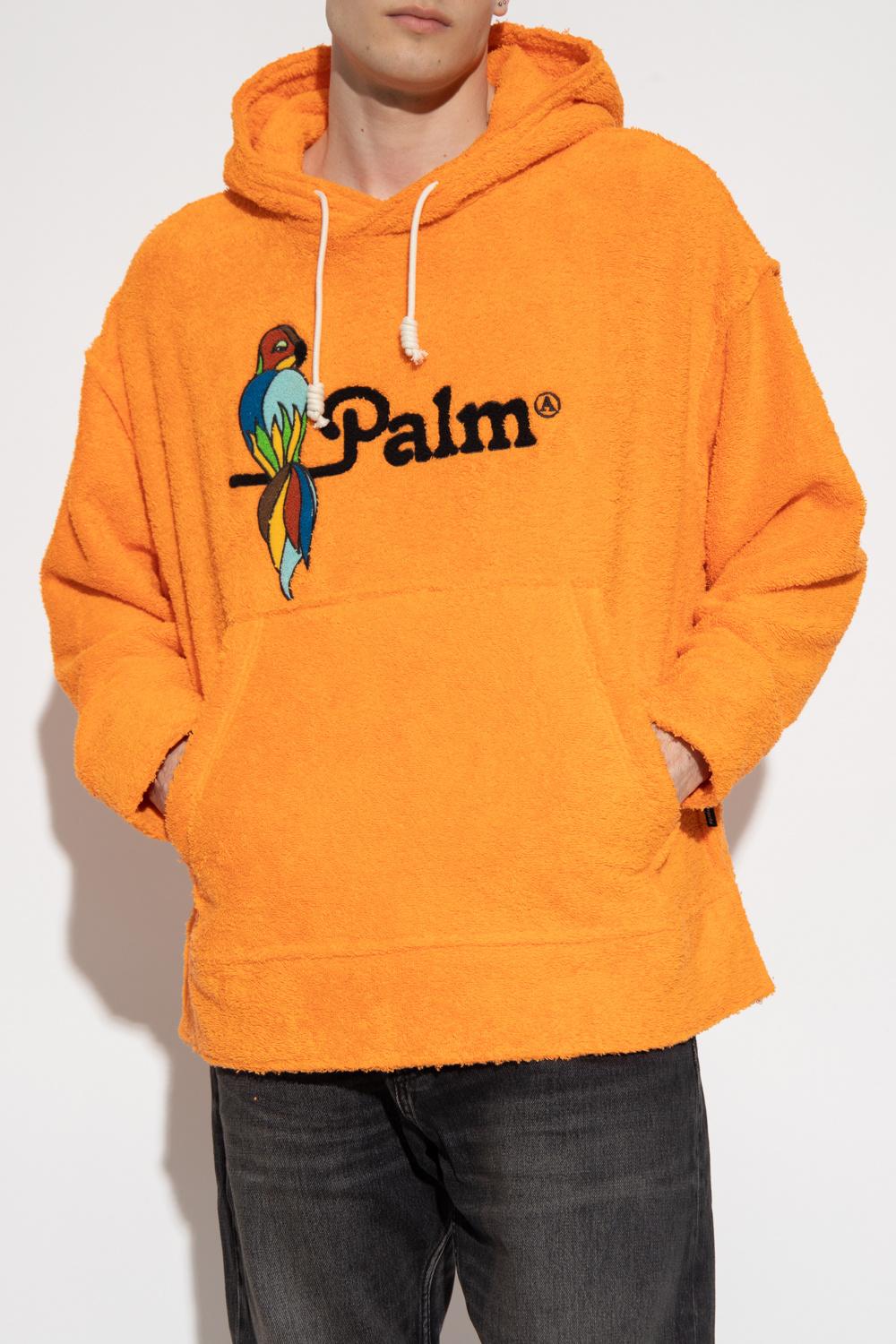 Palm angels orange best sale hoodie