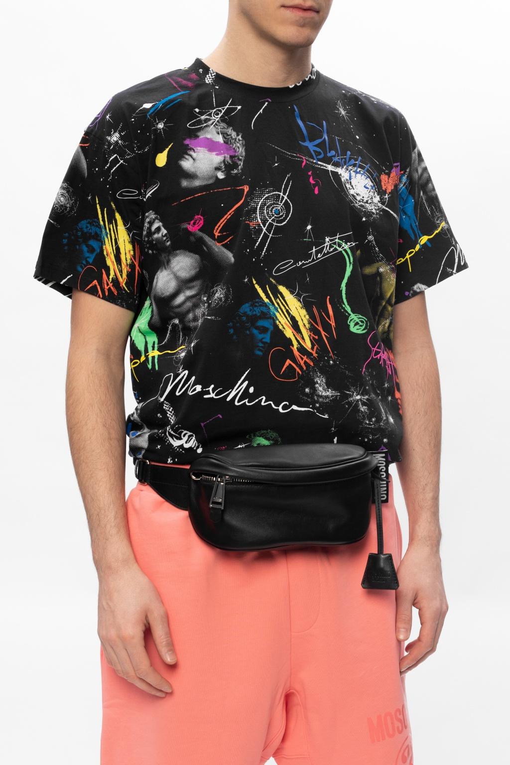 moschino logo belt bolsa