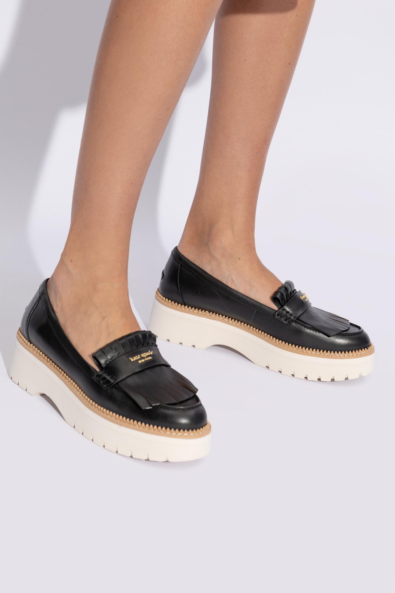 kate spade black loafers