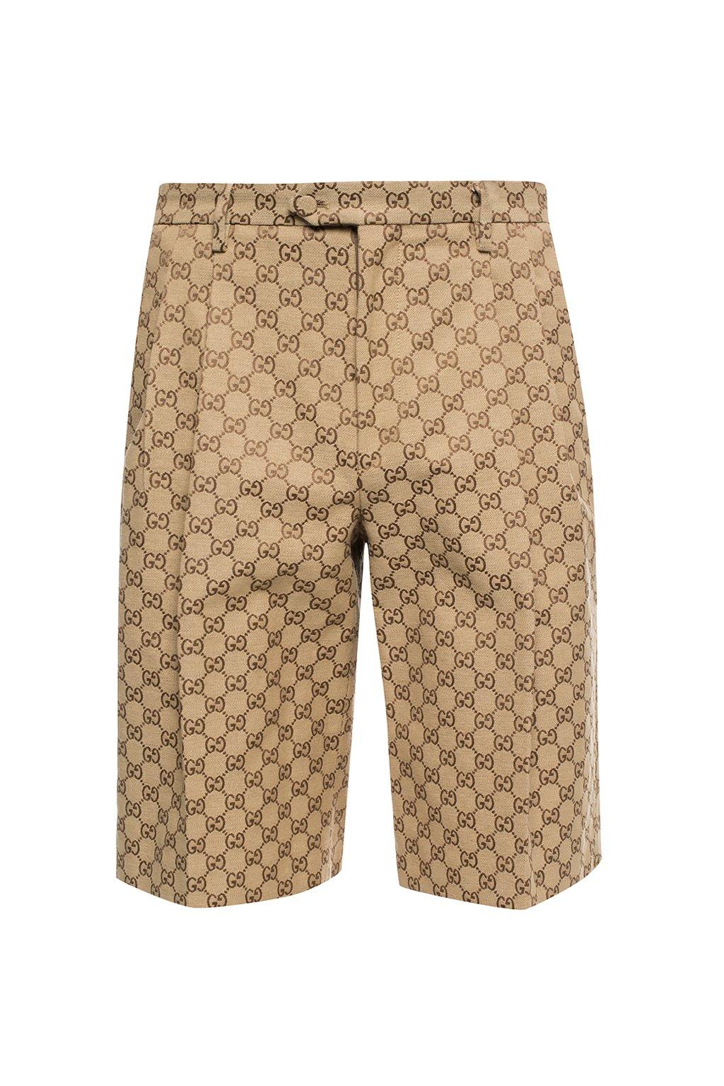 opwinding Bestuiver vriendschap Gucci Gg Canvas Shorts in Natural for Men | Lyst