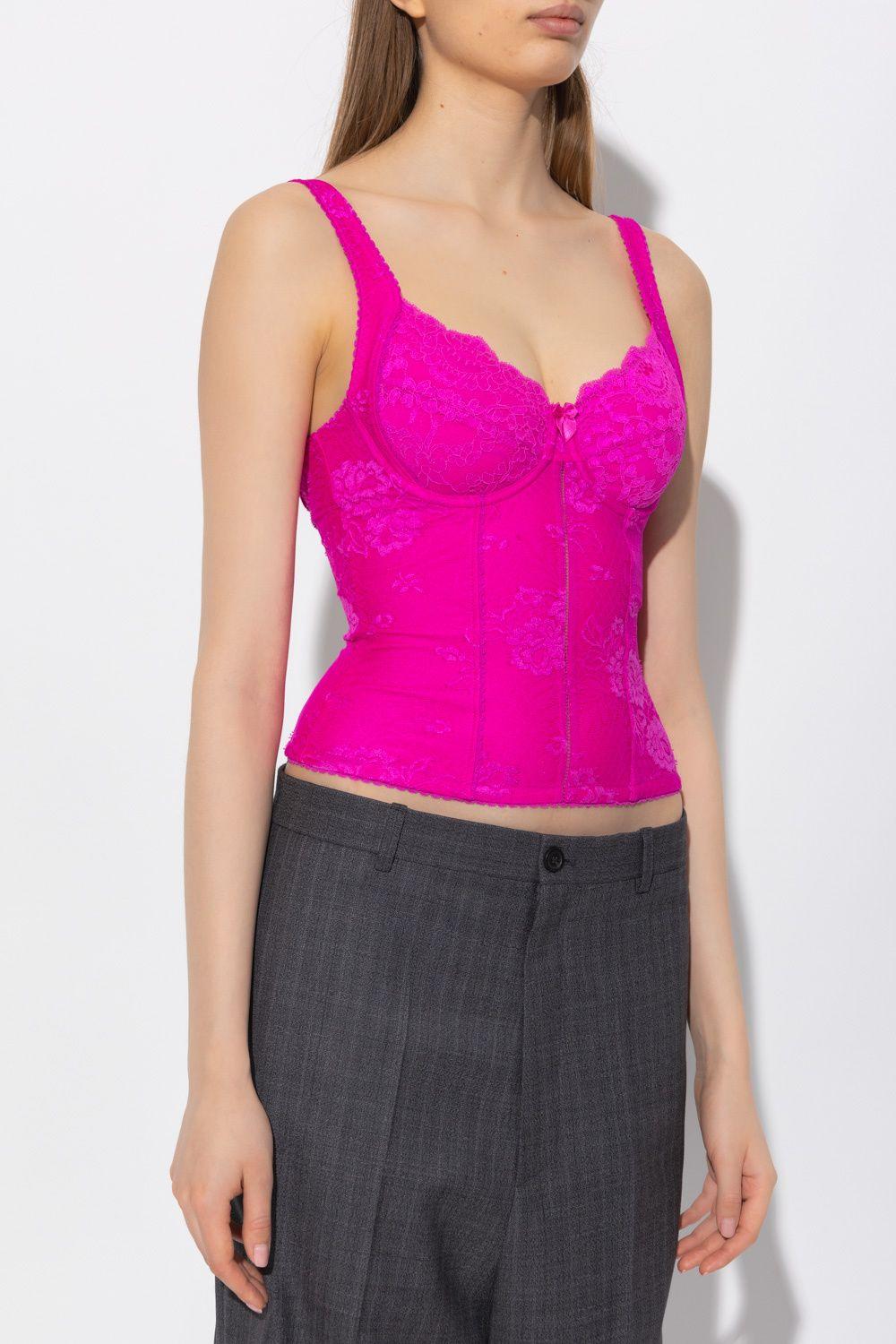 Lace Top in Pink Lyst
