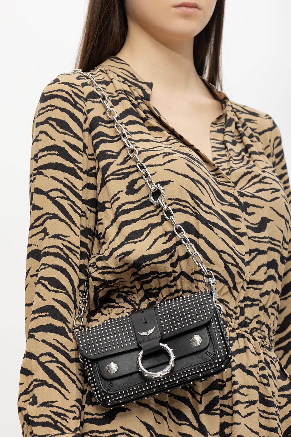 Zadig & Voltaire Leather 'kate' Wallet On Chain in Black Lyst