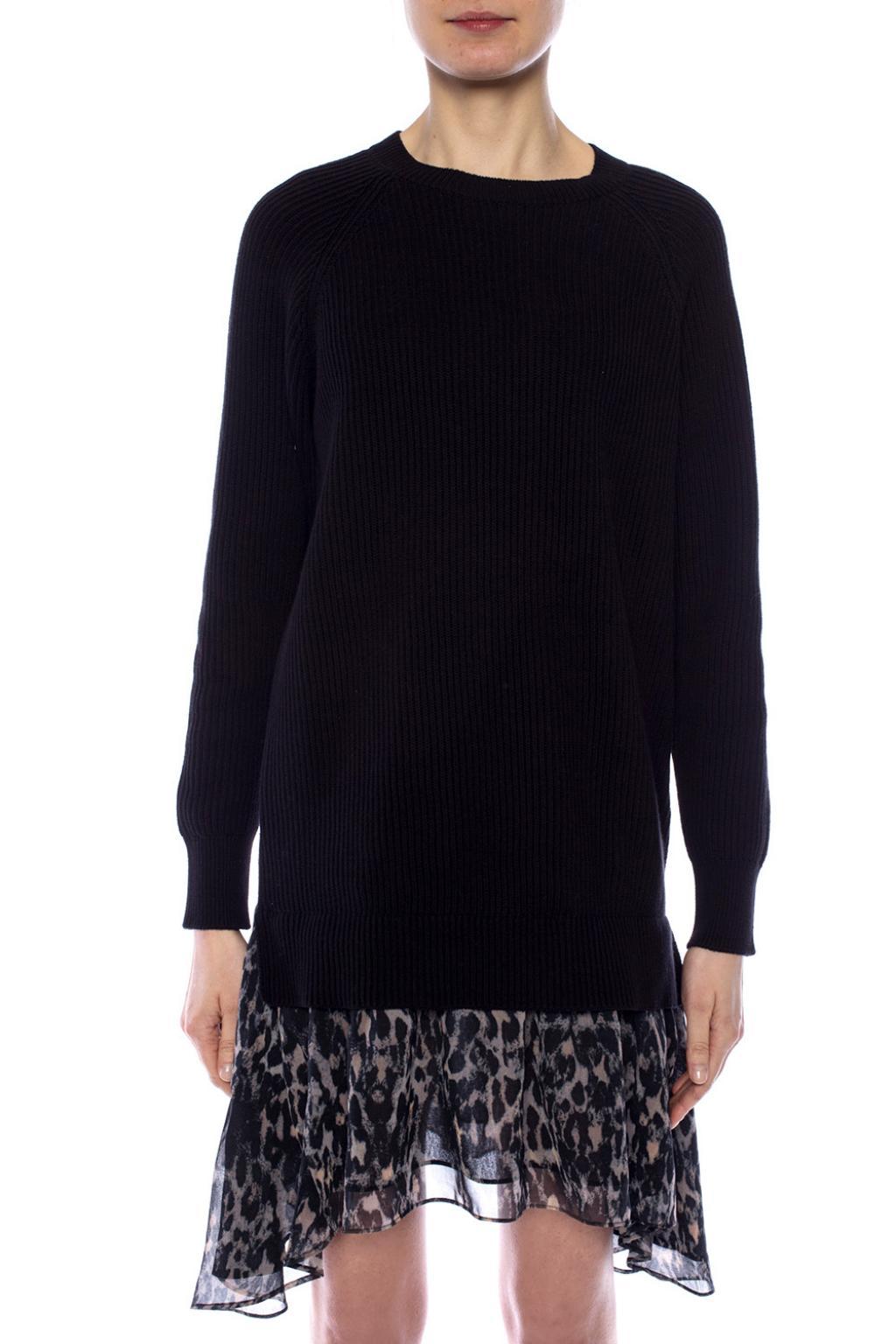 all saints leopard jumper dress