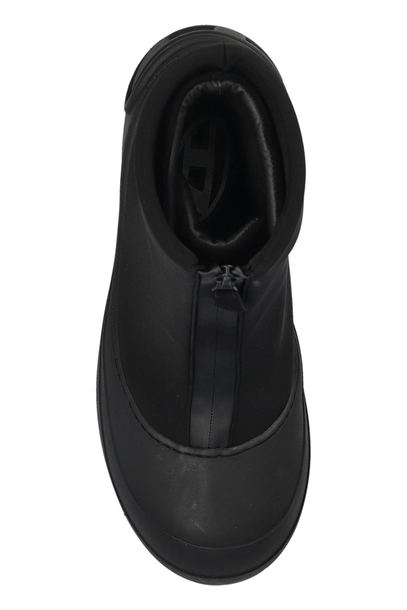 DIESEL Platform Ankle Boots 'D-Donald Ch' in Black for Men | Lyst
