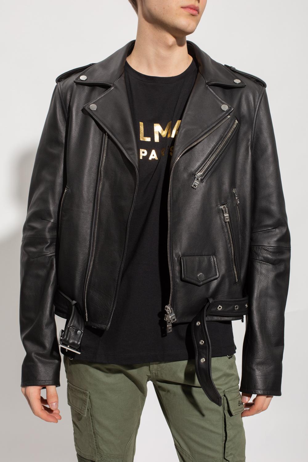 amiri leather bomber jacket