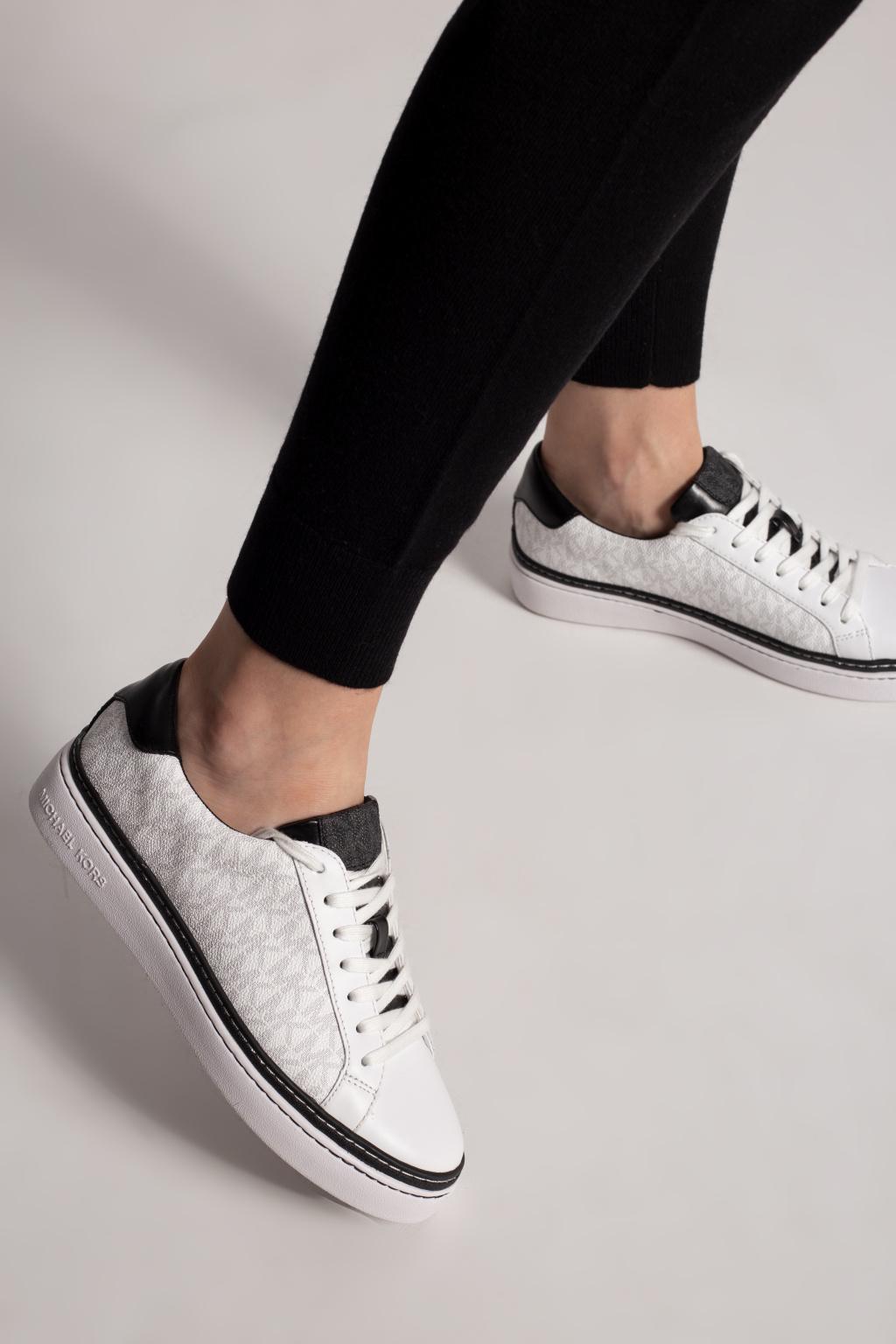 Michael Kors Sneakers In Monogram Canvas And Leather in White | Lyst