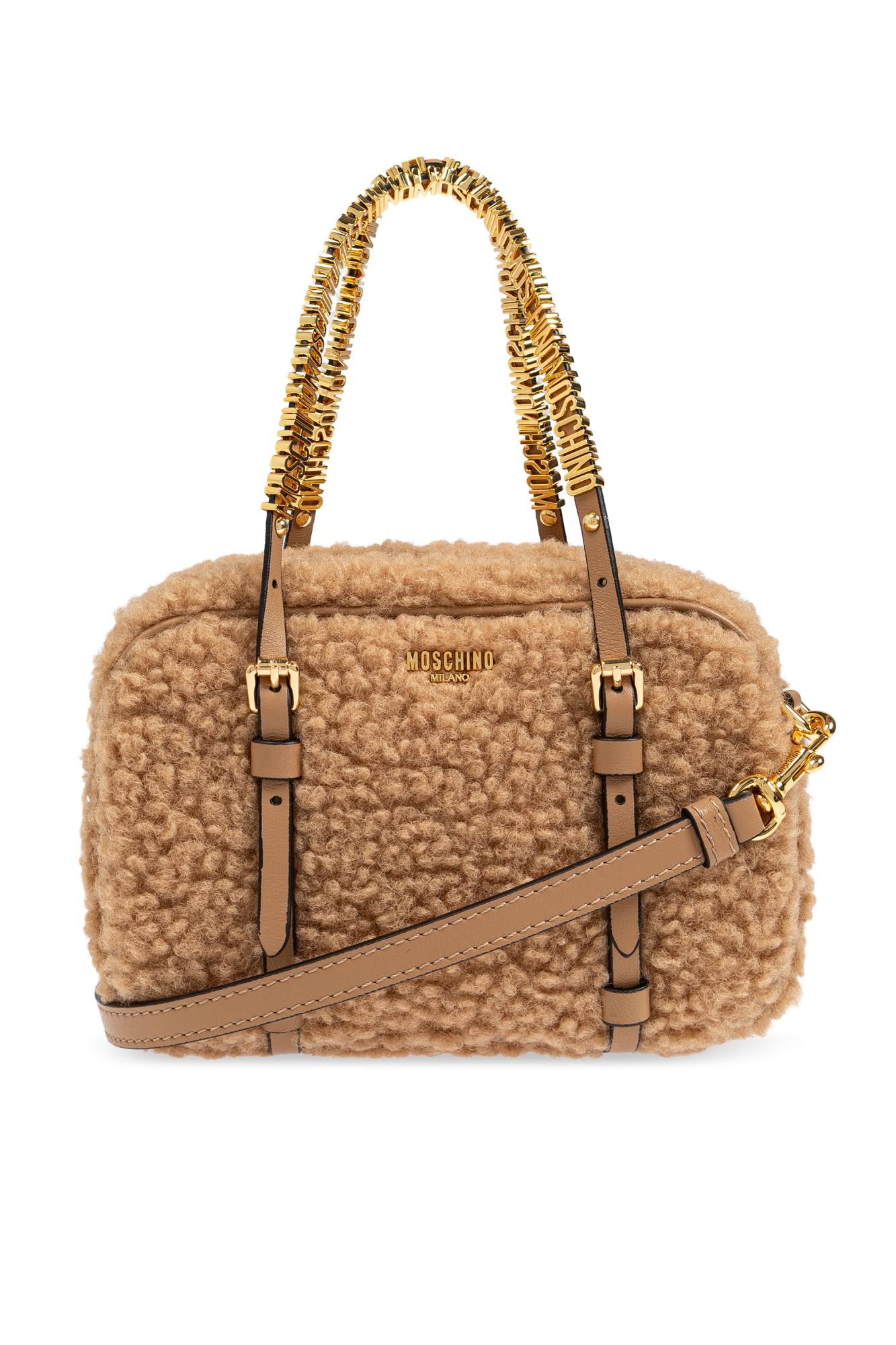 Moschino Fur Shoulder Bag in Natural Lyst