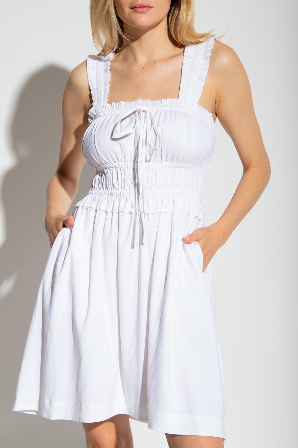 AllSaints Linen 'sofia' Dress in White | Lyst