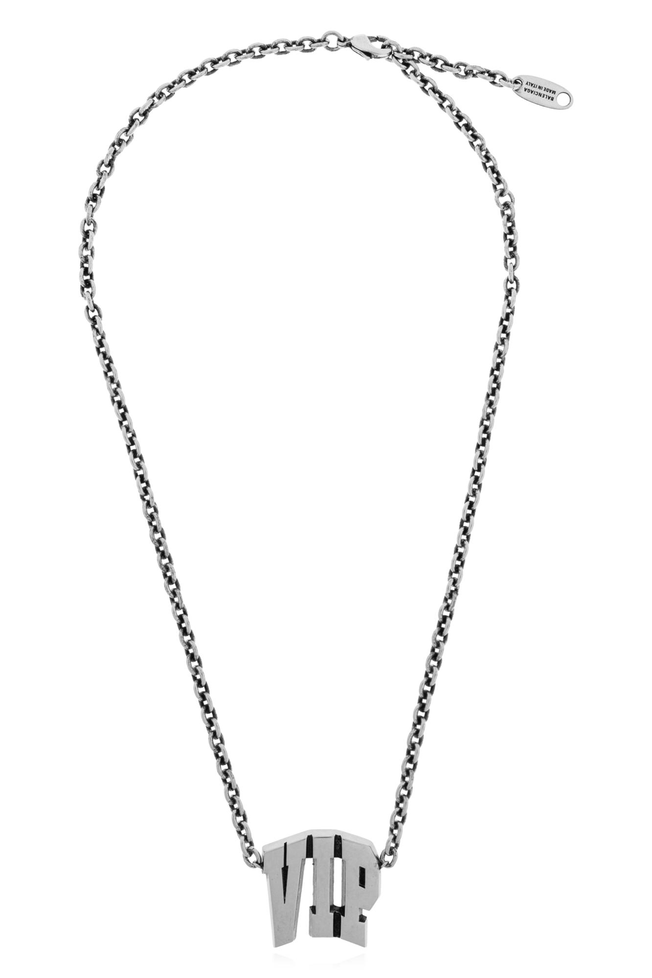 ネックレス・チョーカー BALENCIAGA Silver Necklace Balenciaga Silver Zip Necklace Balenciaga