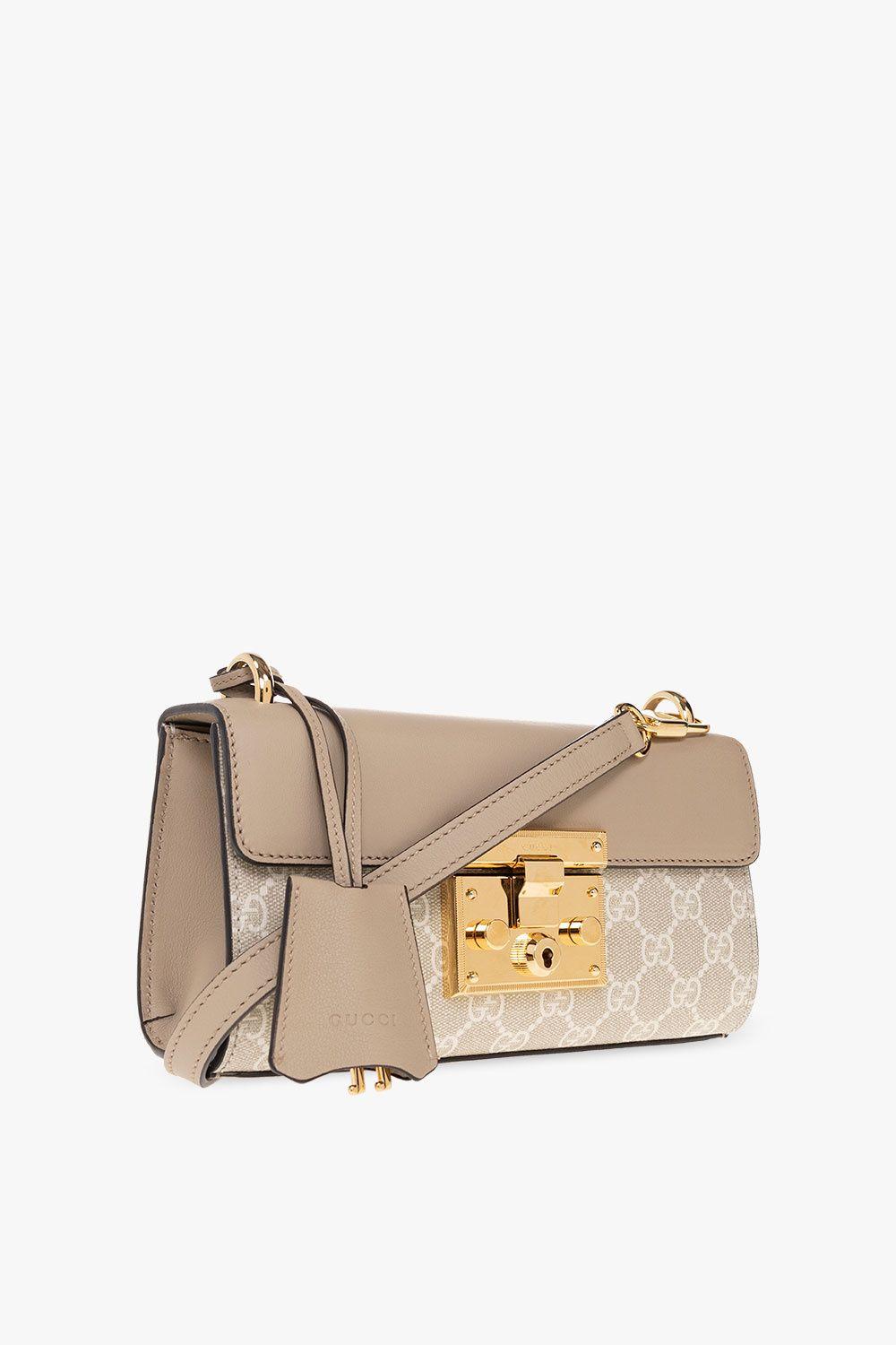 Gucci 'padlock Mini' Shoulder Bag in Natural