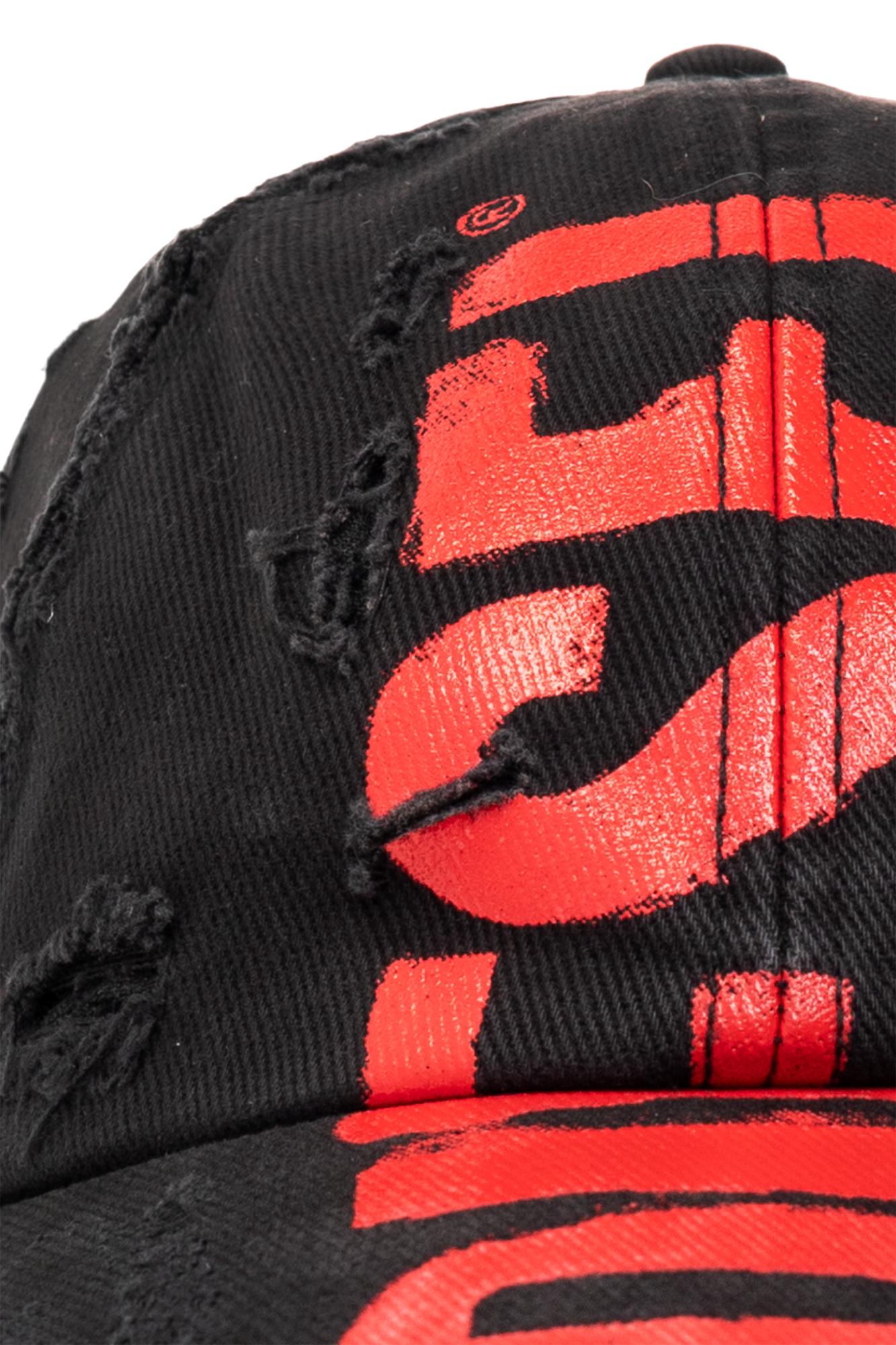 DIESEL 'c-ewan' Baseball Cap, in Black for Men | Lyst