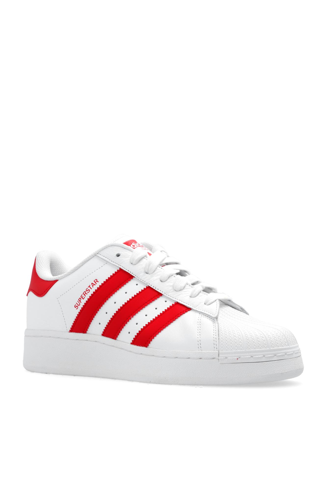adidas Originals Superstar Leather Sneakers in Red | Lyst