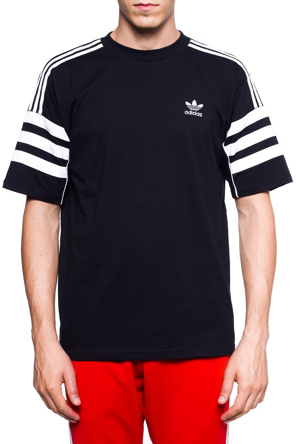adidas Originals Cotton T-shirt With An Embroidered Logo in Black for ...