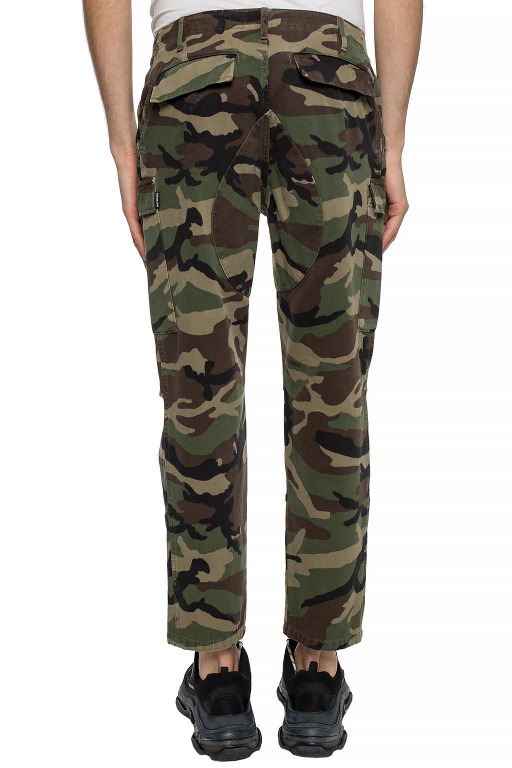 green camo trousers