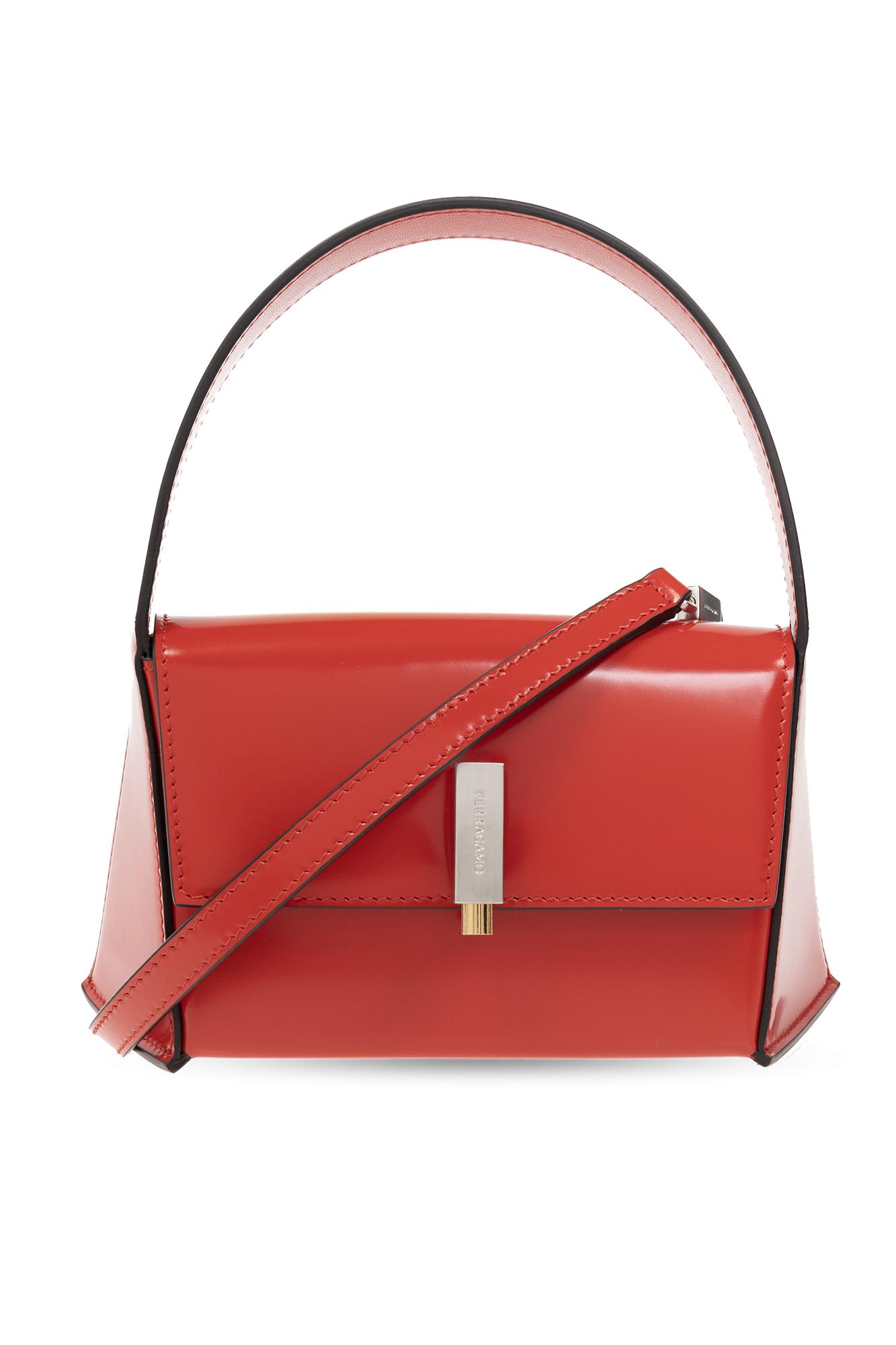 Ferragamo 'prisma Mini' Shoulder Bag in Red Lyst