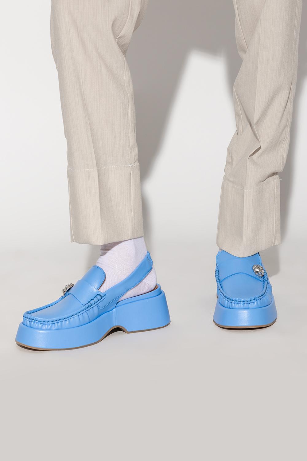fodbold sav Summen Ganni Platform Shoes in Blue | Lyst