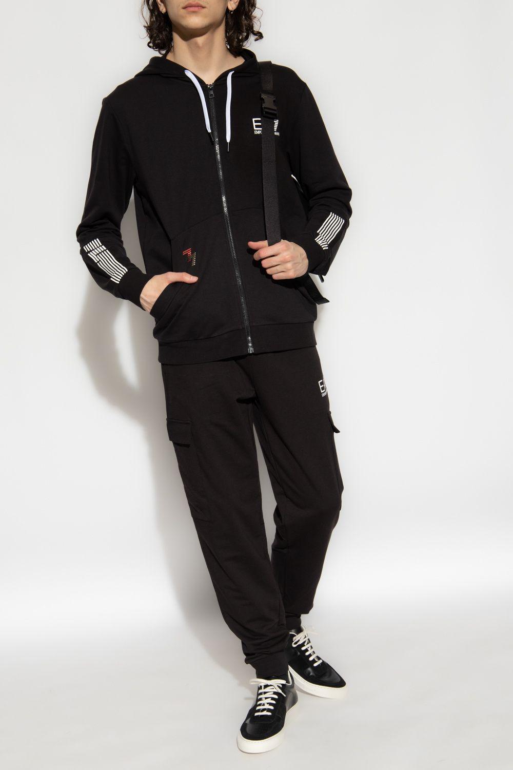 Ea7 2024 black hoodie