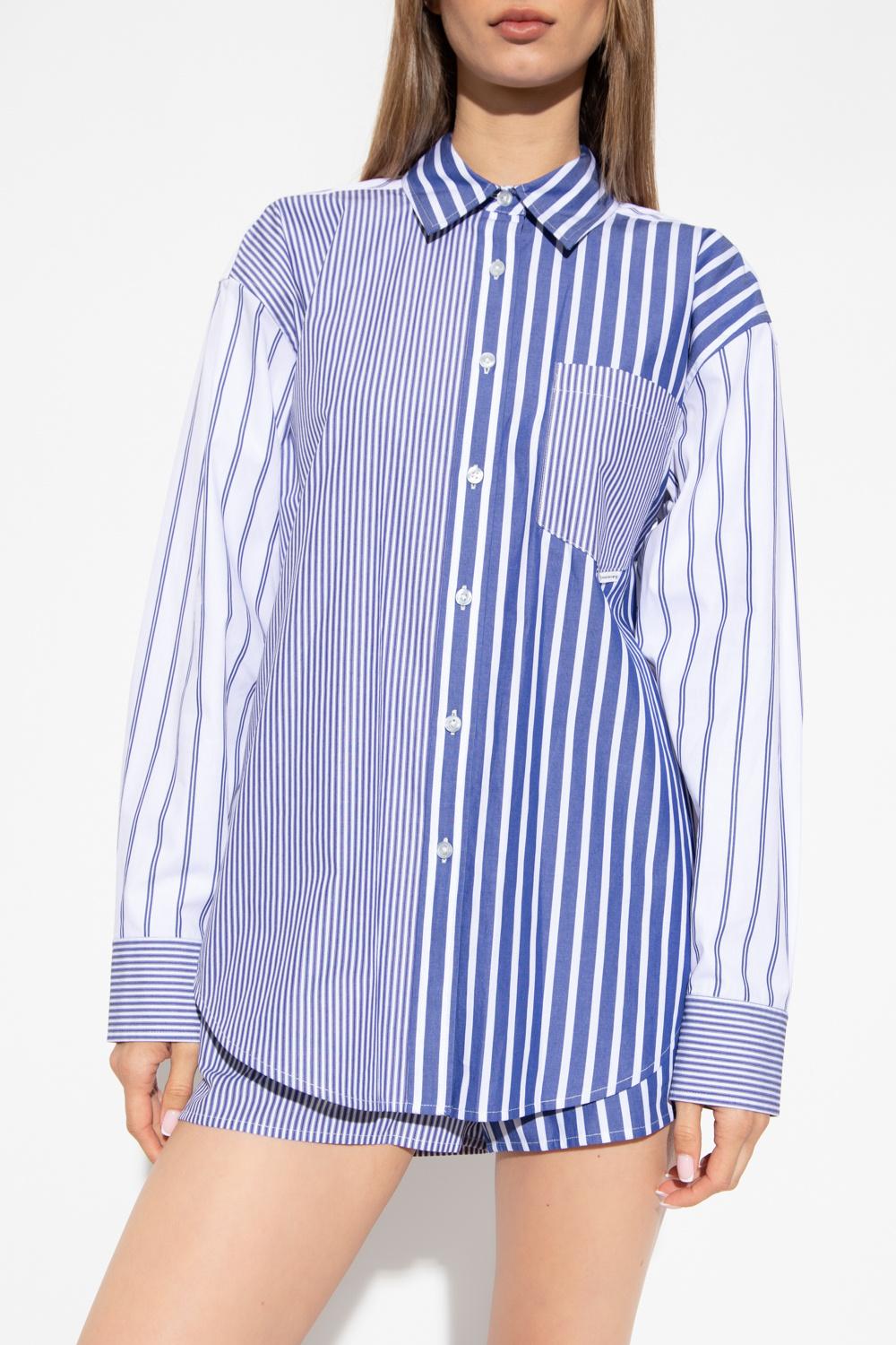 T By Wang Striped Shirt in