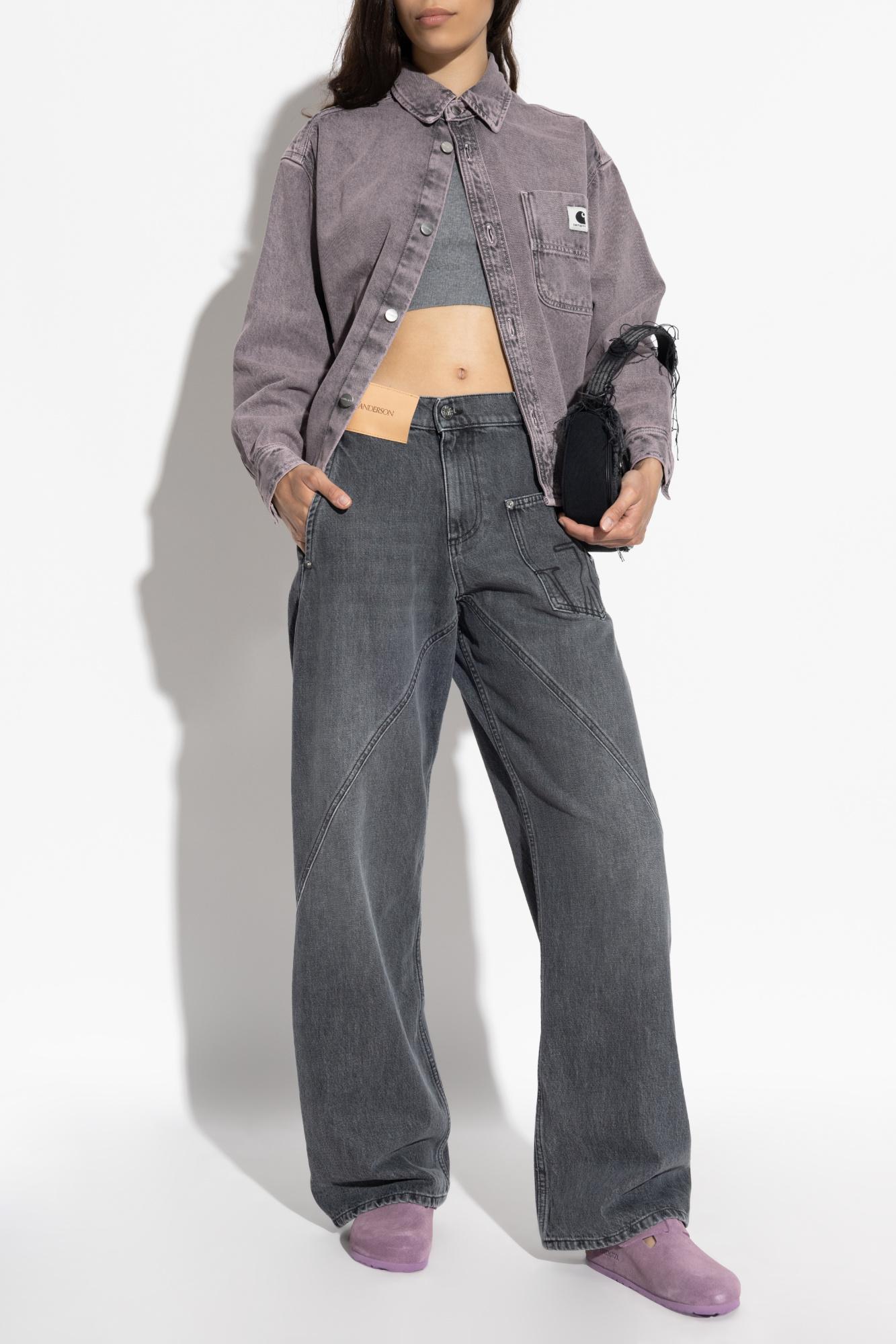 デニム・ジーパン JW ANDERSON Women Denim Pants DT0102 PG1745929 GREY Women's Denim by JW Anderson
