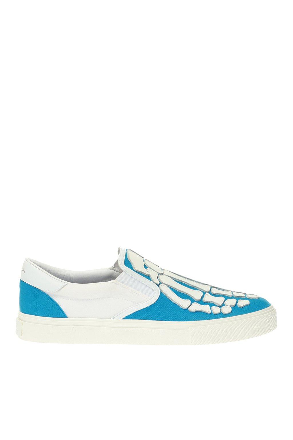 Amiri Leather Slip-on Shoes in Blue for Men - Lyst