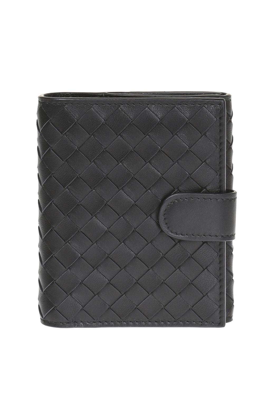 Bottega Veneta Leather Wallet in Black - Save 53% - Lyst
