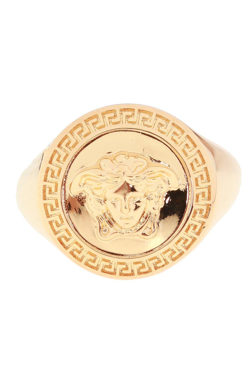 versace medusa ring men's