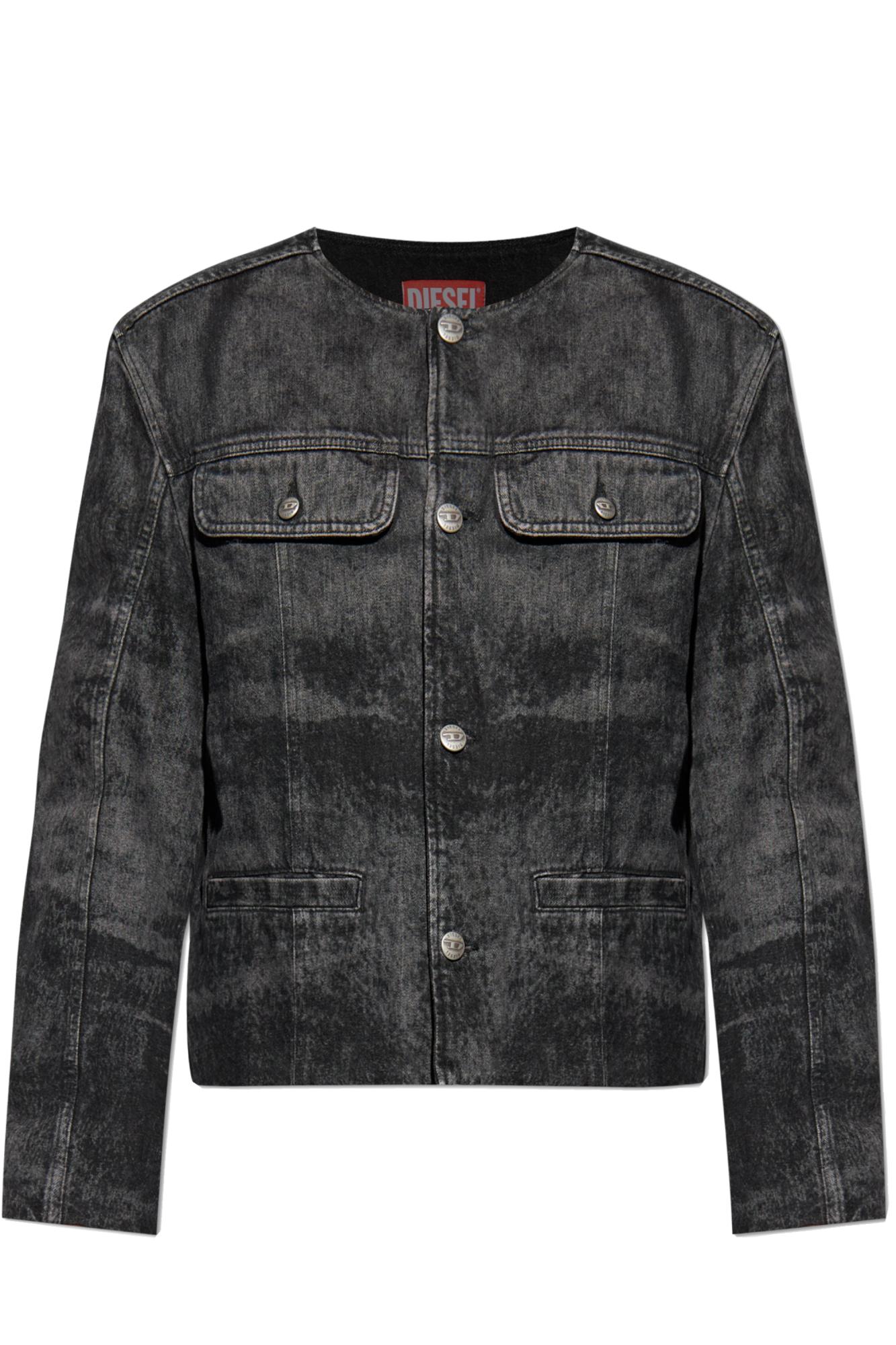 DIESEL Denim Jacket 'D-Aberdeen-Fsh2' in Black for Men | Lyst UK