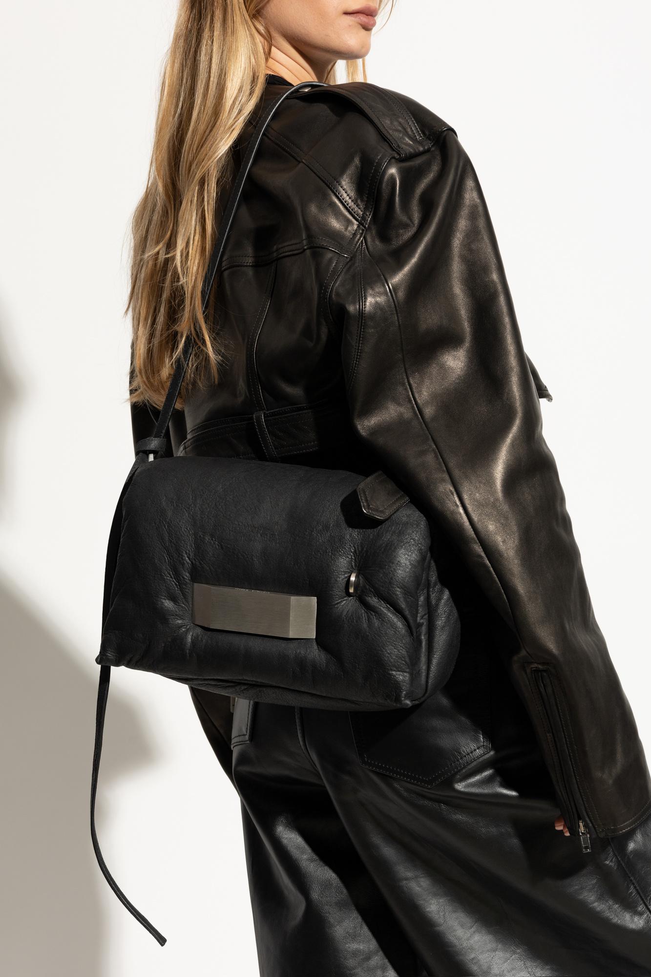 リックオウエンスBIG PILLOW GRIFFINレザーショルダーバッグ RRP€3833 RICK OWENS Big Pillow Griffin Leather Shoulder Bag