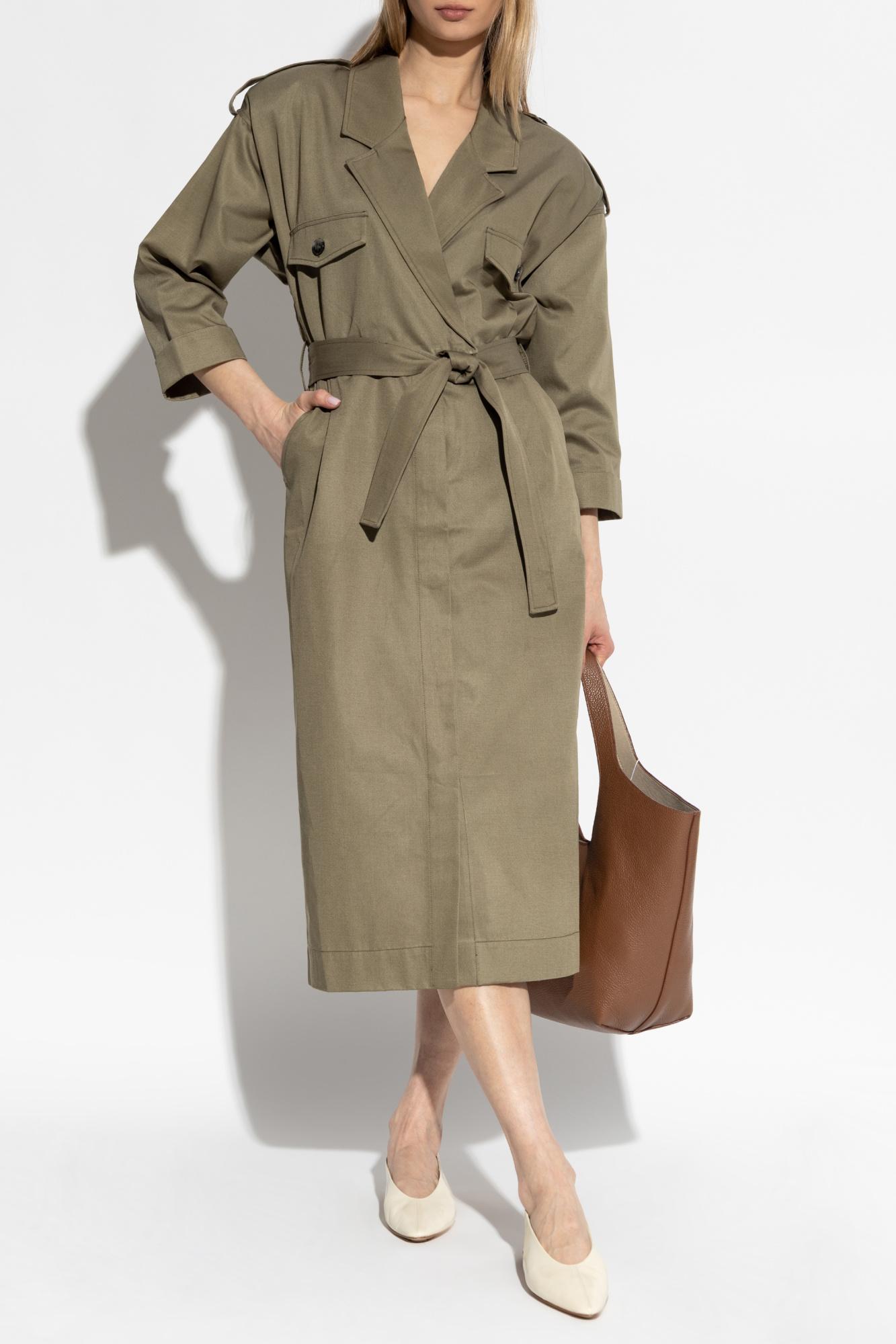 slim fit dress slacks Anine Bing Army Green Dress, XS