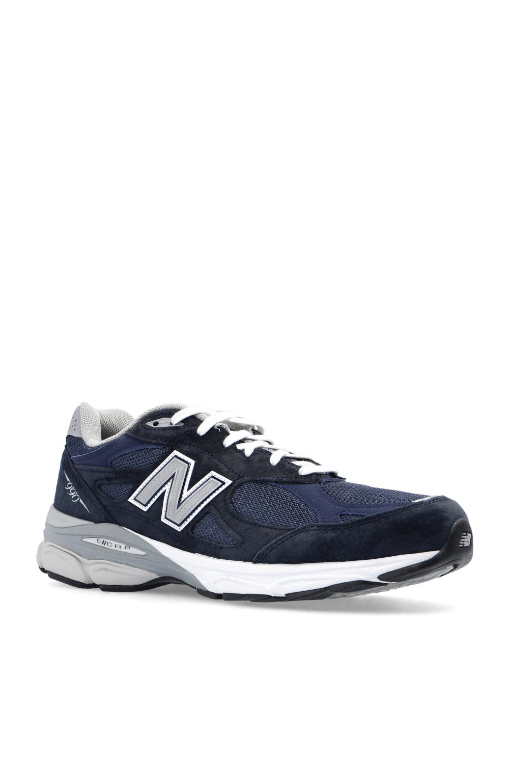 New Balance Leather '990' Sneakers in Navy Blue (Blue) for Men | Lyst